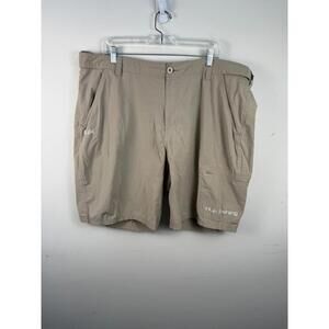 Huk Next Level Men's Shorts 3XL 11" Tan Fishing Performance
